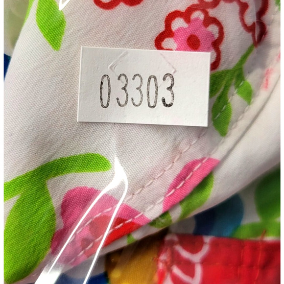 Agua Doce Swimsuit Cover Shorts Womens Small Red White Floral Snap Pocket New - Picture 12 of 12